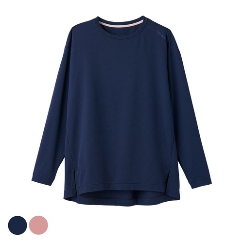 【アウトレット】ベネクス スタンダードドライ+ロングスリーブ ボートネック レディース ネイビーL【一般医療機器】（店）